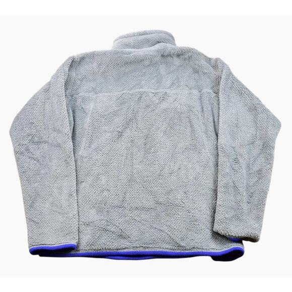 Patagonia Re-Tool Snap-T Gray & Purple Fleece Pullover Women's Medium - Picture 4 of 7